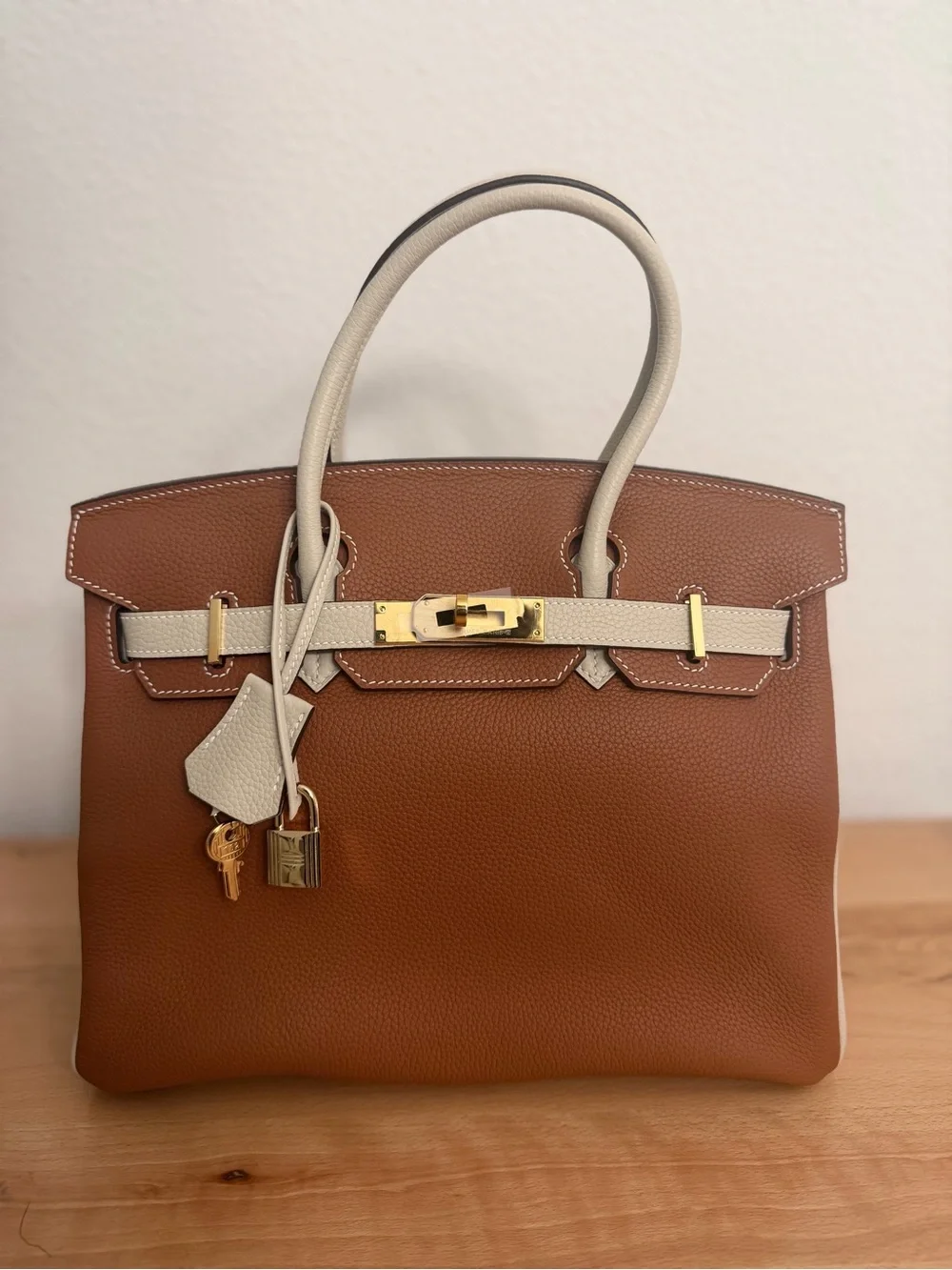 Special Order (HSS) Birkin 30 Gold Craie Togo GHW IMPORTED TOGO